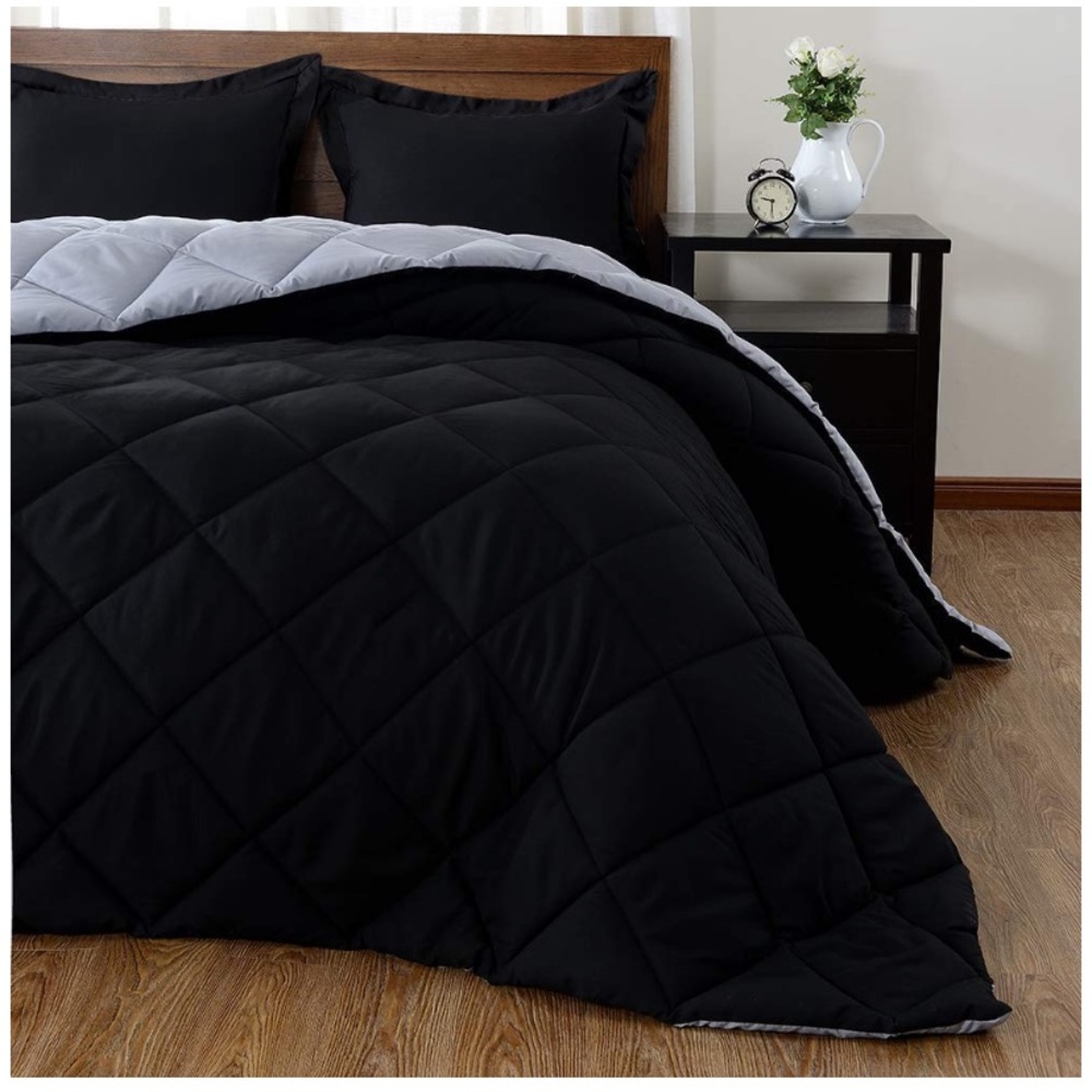 3 PC Set-Down Alternative Reversible Comforter - Picture 3 of 5